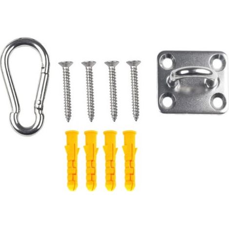 Filiyano – Kit de montage – Support de plafond - Kit de montage - Système de suspension - Acier inoxydable argenté (1/2)
