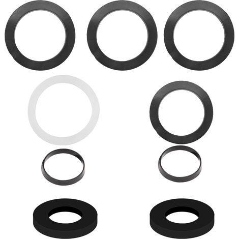 9pcs Kit Joint Siphon Evier Lavabo Pour Tuyau D’évacuation De Cuisine Diametre Dn40 40 mm G1½ Pouce Joints Siphon D'évacuatio évier Coin Plats Et Comprend (40mm 9pcs) (1/5)