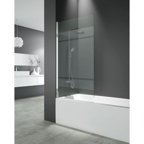 Mampara Panel de bañera OPEN abatible 150x85 Decorado: Frost Plus