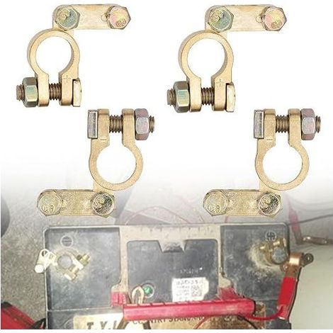 Battery Terminals, Car Connector Pole Clamp, Universal Boat Connection, Pole Clamps with Bolts (1/3)