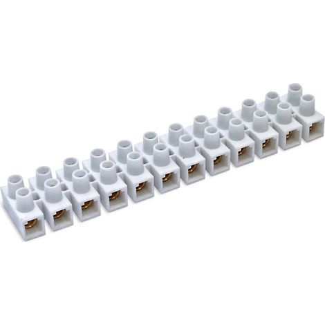 FPLUS regleta conex.16 mm.blanca x10 uds. (ref.216) , Regletas de conexión de polipropileno y acero galvanizado para asegurar los empalmes eléctricos.

VENTAJAS
Corte fácil
Tornill