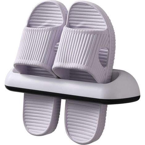 Bathroom Slippers Rack Wall Mounted Shoe Organizer Rack Slippers Holder Shoes Hanger Self Adhesive Shoes Storage Holder Bathroom Storage Organizer (1/5)