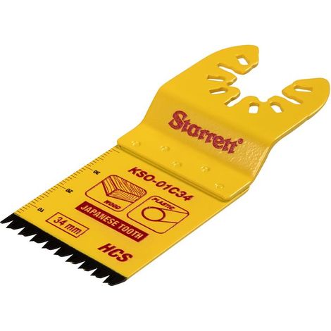 Starrett KSO-01C34 Plunge HCS Oscillating Blade - Japanese Teeth 40 x 34mm x 18 TPI (1/3)