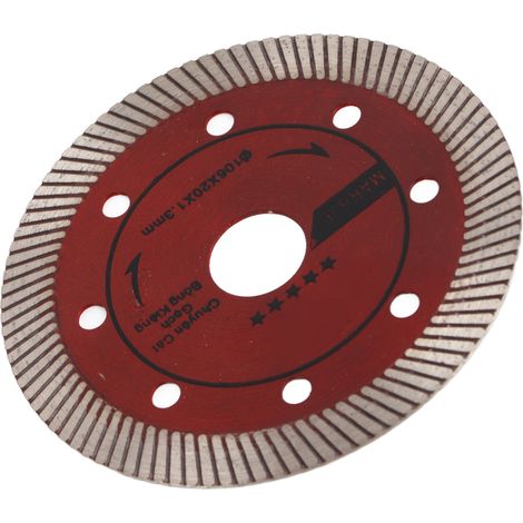 Diamant-Sägeblatt 107 mm 72T Kreistrennscheibe Werkzeug für Beton, Fliesen und Granit (1/5)