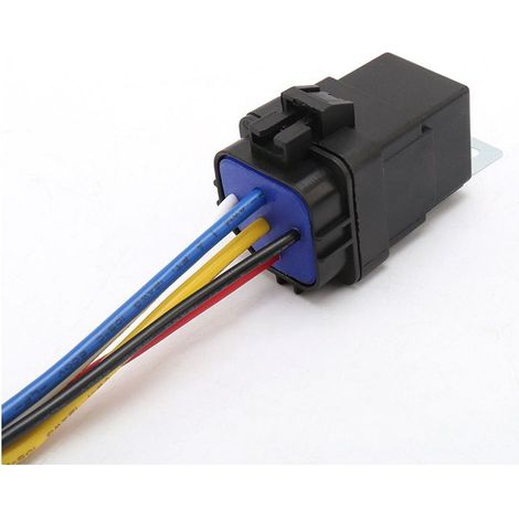 Relais automobile intégré étanche à 5 broches, 24 V 5 broches, 40 A/30 A, relais intégré étanche 24 V 5 broches, 40/30 A, modification automobile. (1/4)
