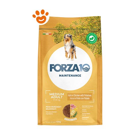 Forza10 Dog Maintenance Medium Adult Pollo e Patate - Sacco 12 Kg -