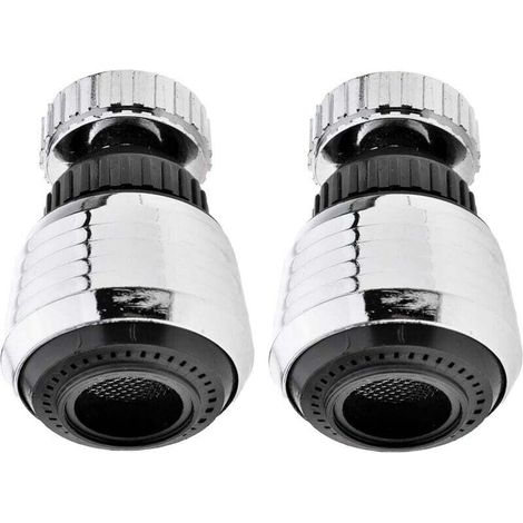 Aérateur de robinet rotatif à 360 degrés, pulvérisateur de luxe économe en eau, aérateur économe en eau, filtre à pression pour robinet, accessoires de cuisine (360 degrés, 2) (1/4)