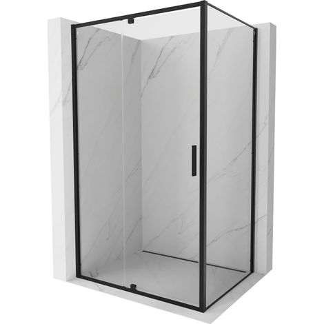 Mexen Exo cabine de douche pivotante 160 x 95 cm, transparent, noir - 819-160-095-70-00 (1/5)