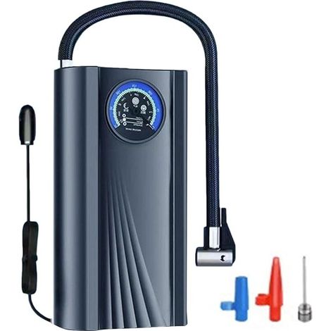 Gonfleur de pneus, pompe électrique rechargeable, réduction du bruit, fournitures de voyage pour vélos, motos, scooters, voitures, ballons de basket (1/3)