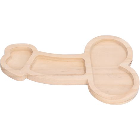 Plateau apéritif original 24 cm, 3 parties, sans BPA, en bois de hêtre, plateau à fromage pratique, idéal comme cadeau ou pour une pendaison de crémaillère. (1/5)