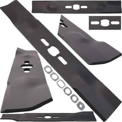 Lame de tondeuse universelle de 38 cm pour tondeuse ⌀10 16 18 mm (1/5)