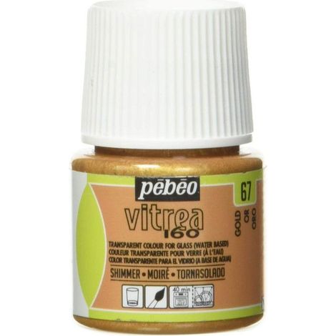 Peinture sur verre - PEBEO - V160 - Effet moiré - 45 ml - Couleur Doré (1/4)