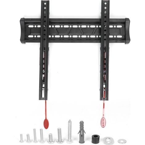 Support TV mural universel Acier laminé à froid 22-55 pouces VESA 400x400 Charge max 50kg Épaisseur 55mm (1/4)