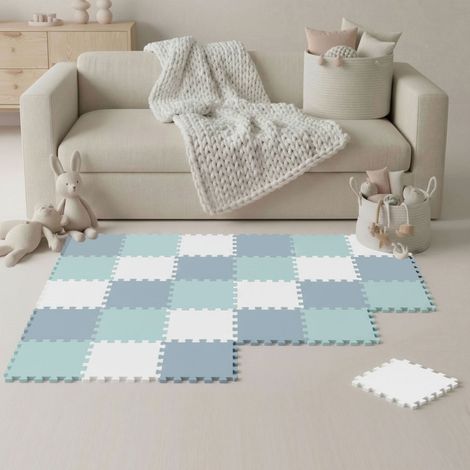 27 Teile Spielmatte Baby Puzzlematte 30x30 Krabbelmatte Bodenmatte Kinderzimmer