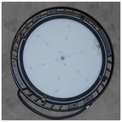 Luminaire suspendu LED 100W HIGHBAY noir Ø 220mm 5000K 230V dimmable 1-10V 120° IK10 IP65 AIRIS ID100-100N-FU3