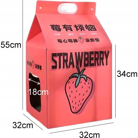 Arbre à chat en carton avec griffoir et brique de lait coréen et jus de fraise (1/5)