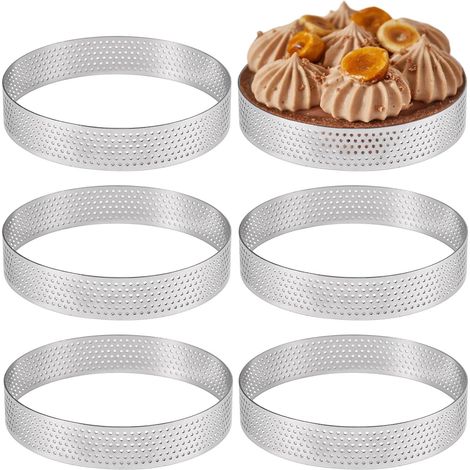 6 Pieces Diameter 10 cm Non-Stick Mini Tart Mould (1/5)