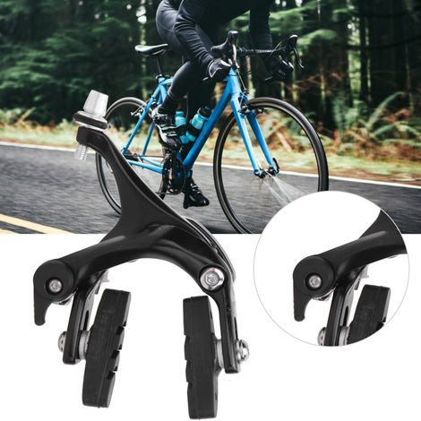 Frein à étrier universel métallique pour vélo route fixie - Accessoire de freinage avant noir (1/5)