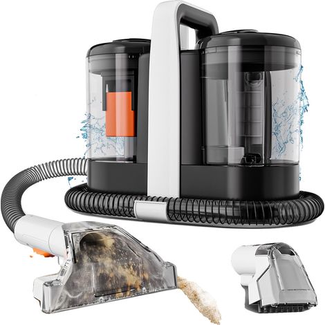 Nettoyeur de tapis, haute puissance d'aspiration, design compact, 600W 15KPa (1/2)