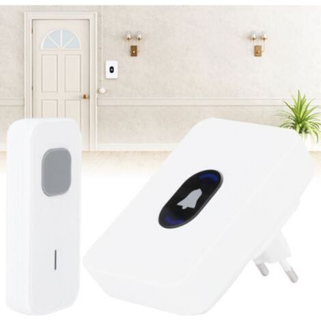 Sonnette de porte sans fil Trimec – 55 mélodies, étanche IP55, compatible 110–260 V, système de sécurité domestique intelligent (1/5)