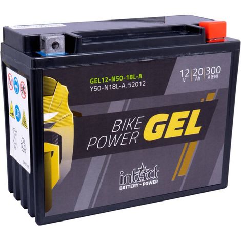 Batterie moto POWER Bike GEL Y50-N18L-A 12v 20ah 300A (1/4)