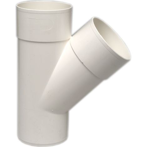 Te 45º Hembra Hembra Blanco PVC Evacuación Crearplast  Medidas  Accesorios Fontanería: 50.45º