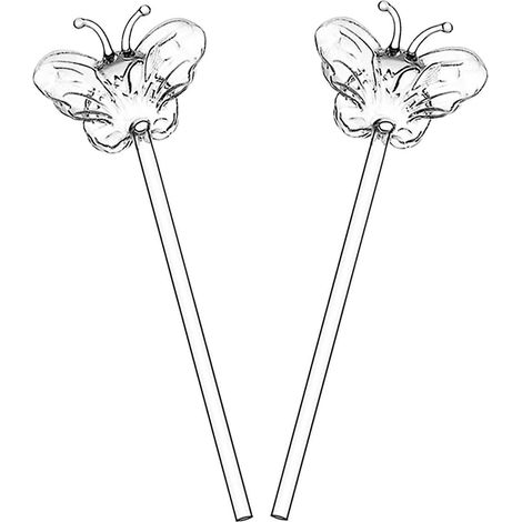 Lot de 2 globes d'arrosage pour plantes en pot, arrosoirs en verre - Système d'irrigation automatique miniature. (1/5)