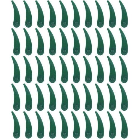 Packung mit 50 Ersatzklingen aus Kunststoff für Bosch Durablade Art 23-18 LI und Art 26-18 LI Rasentrimmer