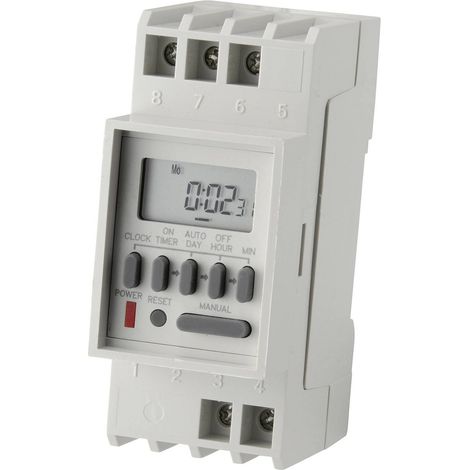[NEUWERTIG] B-Ware C-Control Hutschienen-Zeitschaltuhr TM-848-2 digital 230V 4000W Timerfunktion