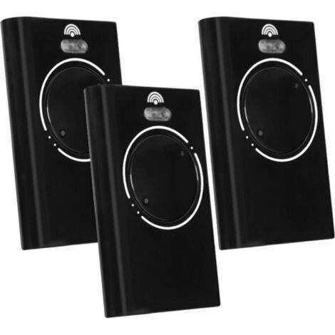 3-Piece 868MHz Garage Door Transmitter Remote Control, 2-Channel Gate Remote Control Compatible with XT4 868 SLH LR, XT4 868 SLH, XT2 868 SLH LR, XT2 868 SLH (Black) (1/5)
