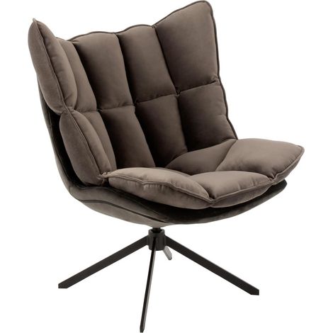 Fauteuil Design Avec Coussin "Relax" 92cm Gris (1/5)