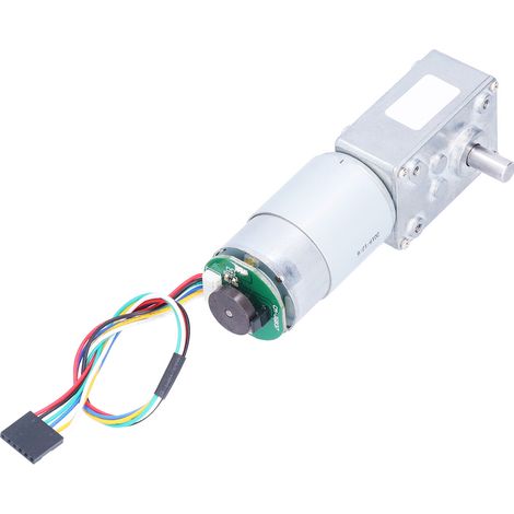 80 U/min 12 V DC selbsthemmender Schneckengetriebemotor, Hochdrehmoment-Untersetzungsgetriebe mit Encoder, 5840-555 Getriebemotor für Automatisierung und DIY. (1/5)