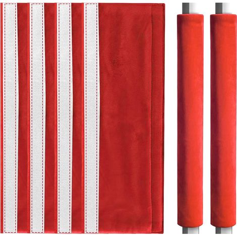 Paquete de 4 cubiertas para manijas de puertas de refrigerador, cubiertas antipolvo para refrigerador, lavavajillas y horno. (1/5)