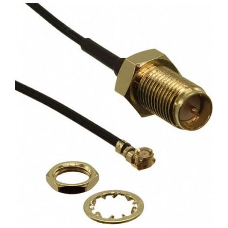 Cordon coaxial RS PRO, / Mâle, 152mm, Noir ( Prix pour 1 )