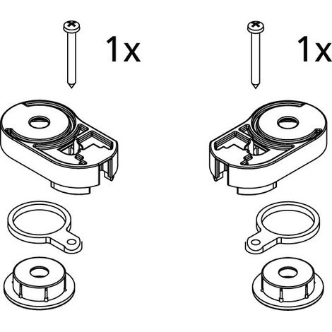 Kermi 2534012 EBAT025 Ensemble roulement supérieur