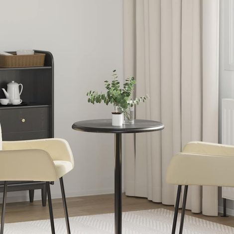 Plateau de table en marbre noir Ø50 x 2,5 cm pour table à manger, basse ou de jardin - PANGIVO (1/5)