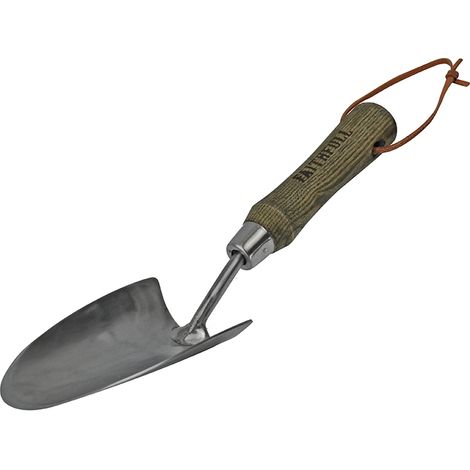 Faithfull RI13-VRSSHTWH Prestige Stainless Steel Hand Trowel Ash Handle FAIPRESHTSS
