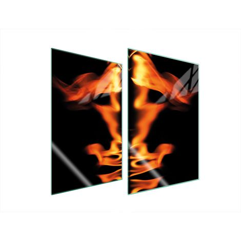 Plaque de protection en verre pour cuisine 2x35x52 cm (feu) (1/5)
