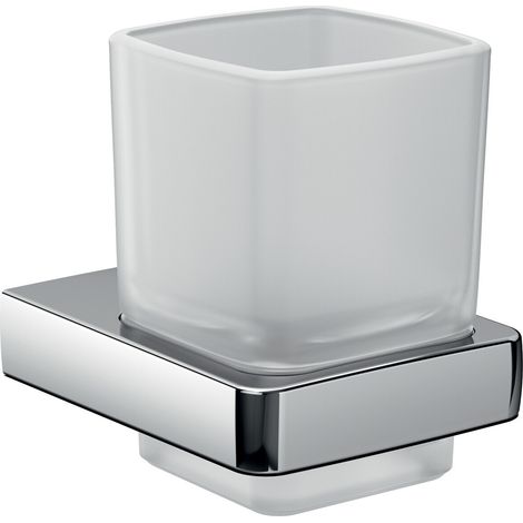 Portavasos de emco trend, cristal satinado, cromado, 022000100 (1/4)