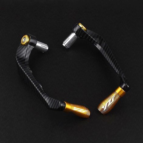 Poignées de guidon de moto avec logo YZF, protège-leviers de frein et d'embrayage pour Yamaha YZF R1 R3 R6 R15 R125 R25 - Accessoires - Or (1/5)