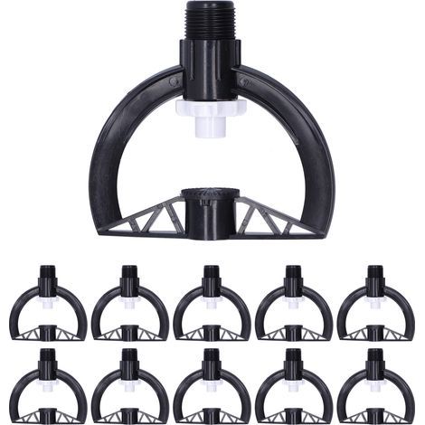 10 Arroseurs Rotatifs G3/4 Filetage Mâle pour Jardin Pelouse Buse d’Arrosage Serre (1/5)