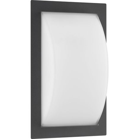 Luminaire extérieur LCD Graphit acier inoxydable anthracite L 19,5 cm E27 IP44 réf. 051 (1/4)
