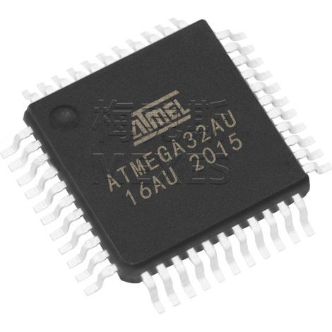 ATMEGA32-16AU and ATMEGA324A-AU chip electronic components, 5 units per pack.