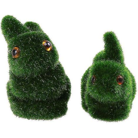 2 figurines de lapins de simulation (1/3)