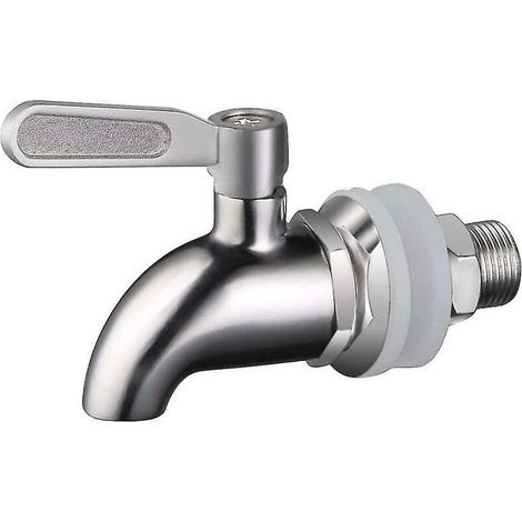 Green Mobility-Robinet de distributeur de boissons Robinet de remplacement en acier inoxydable Robinet rotatif de jus Robinet de bière Robinet de distributeur d'eau Robinet de baril de vin 16mm pour r (1/5)