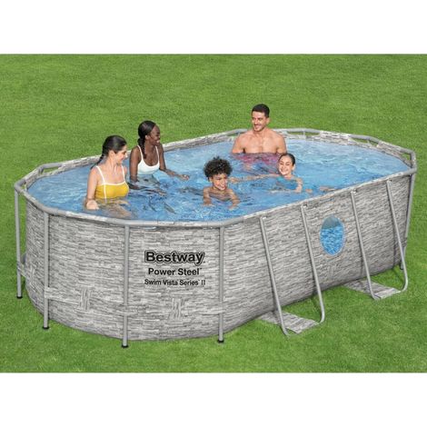 Bestway Set Piscina Power Steel 427x250x100 cm (1/10)