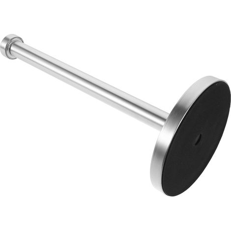 Porte-essuie-tout repositionnable facile, sans perçage, en acier (1/5)