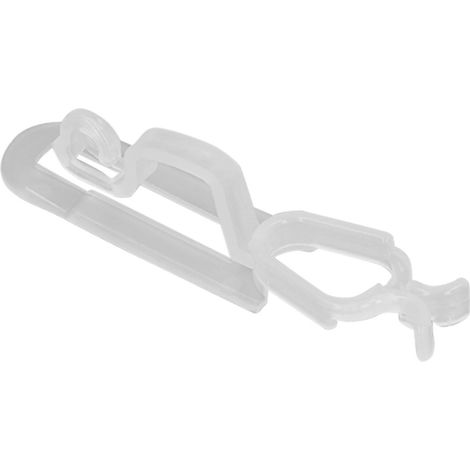 60 attaches souples et imperméables pour guirlandes de Noël - Lot de 60 pour décorations de sapin de Noël blanc (1/5)