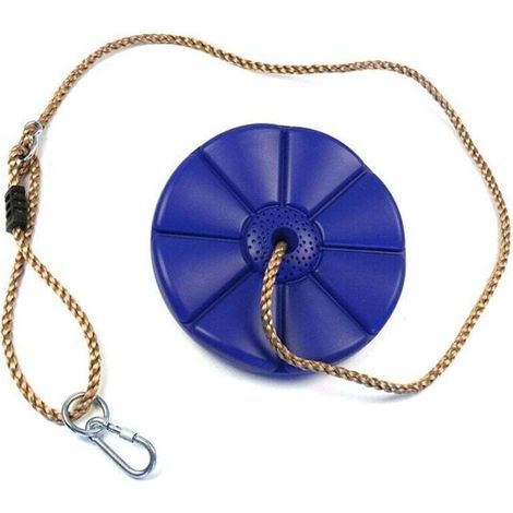 Plastic Disc Swing, Children's Garden Swing Seat, Hanging Plate Swing with Rope, Children's Disc Swing