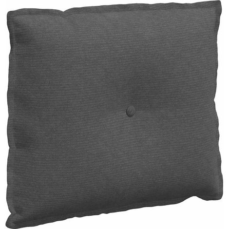 Back Pillow Dark Grey 60 x 50 cm Corduroy Fabric vidaXL
